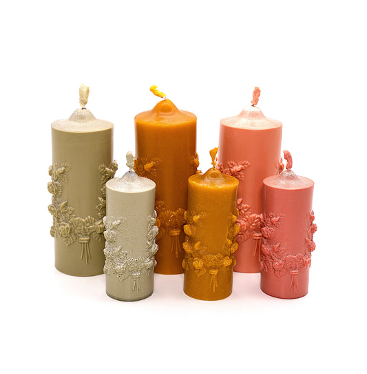 Beeswax candle