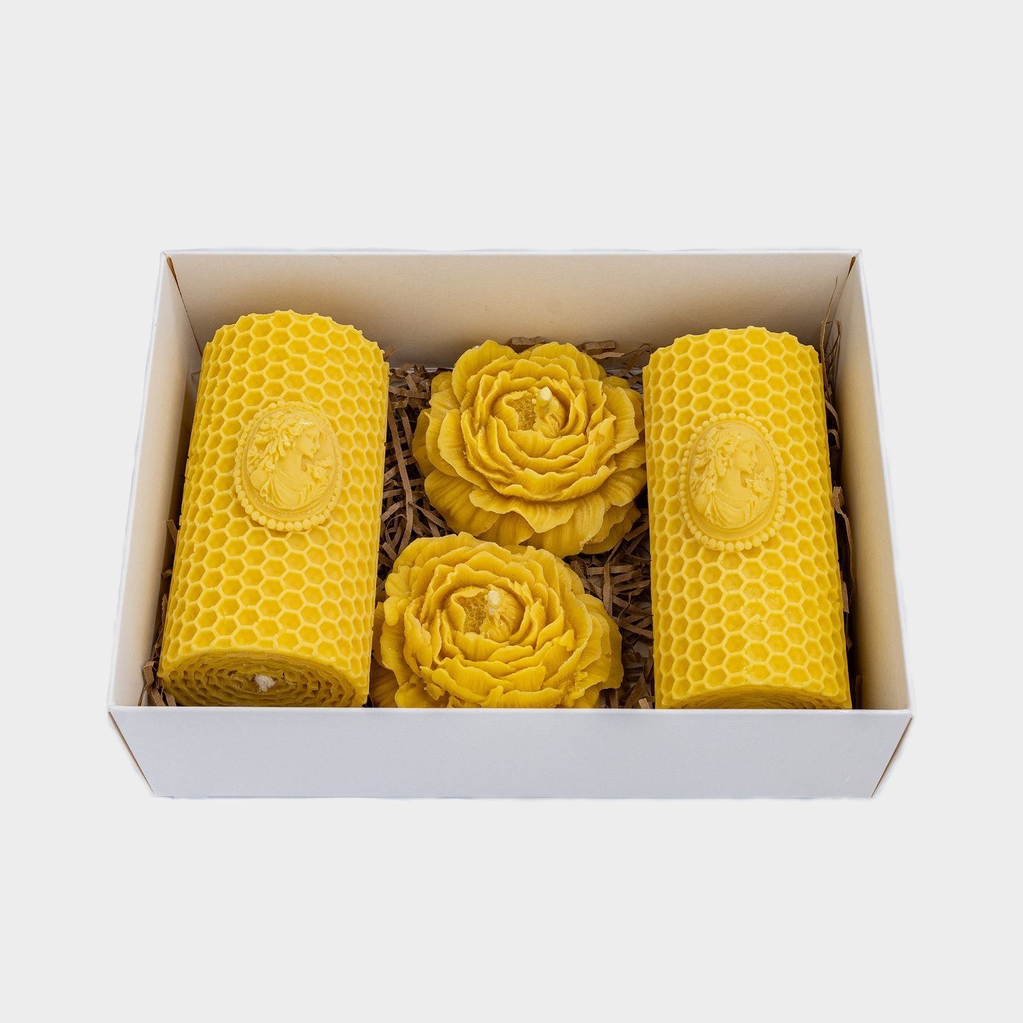 Beeswax candle set giftbox