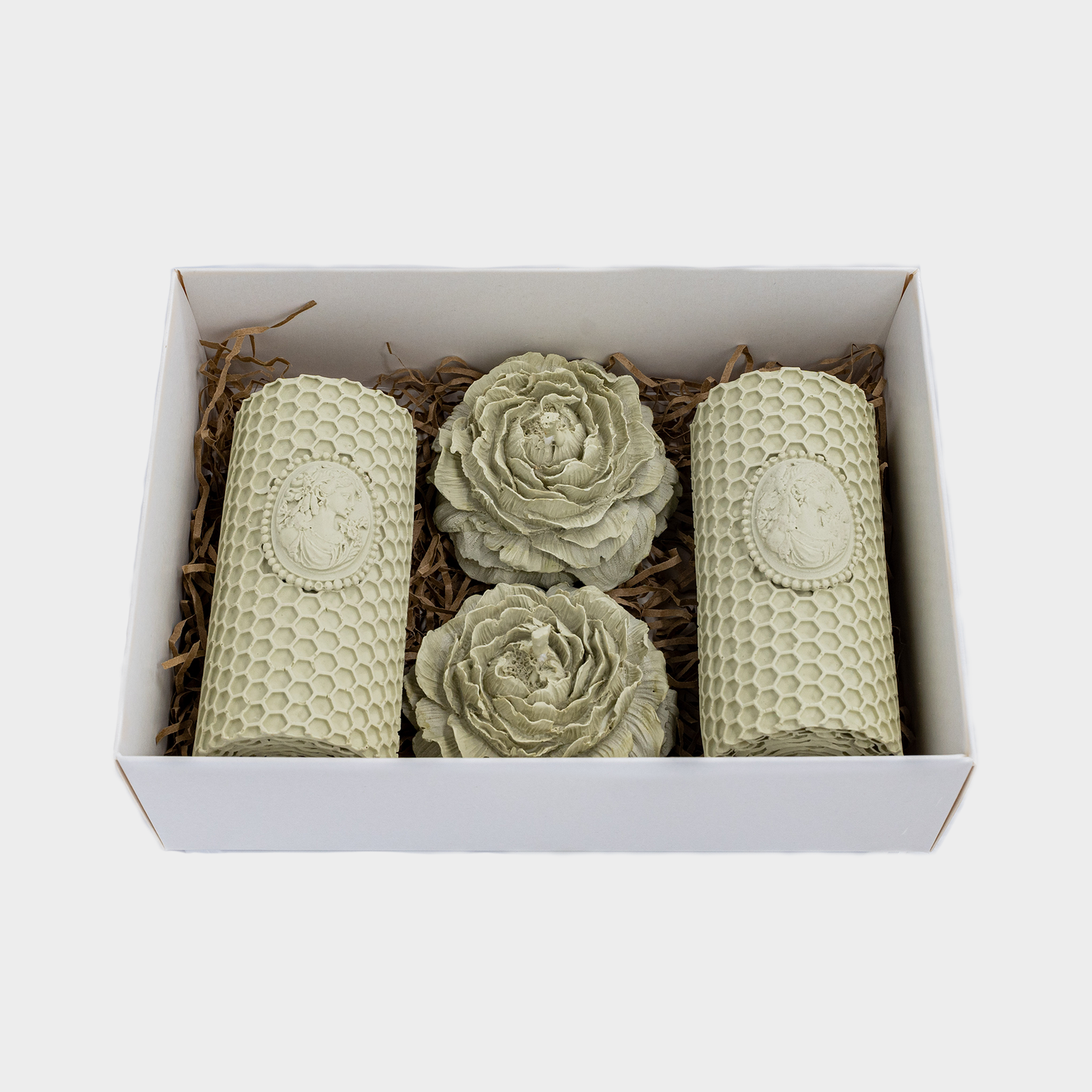 Beeswax candle set giftbox