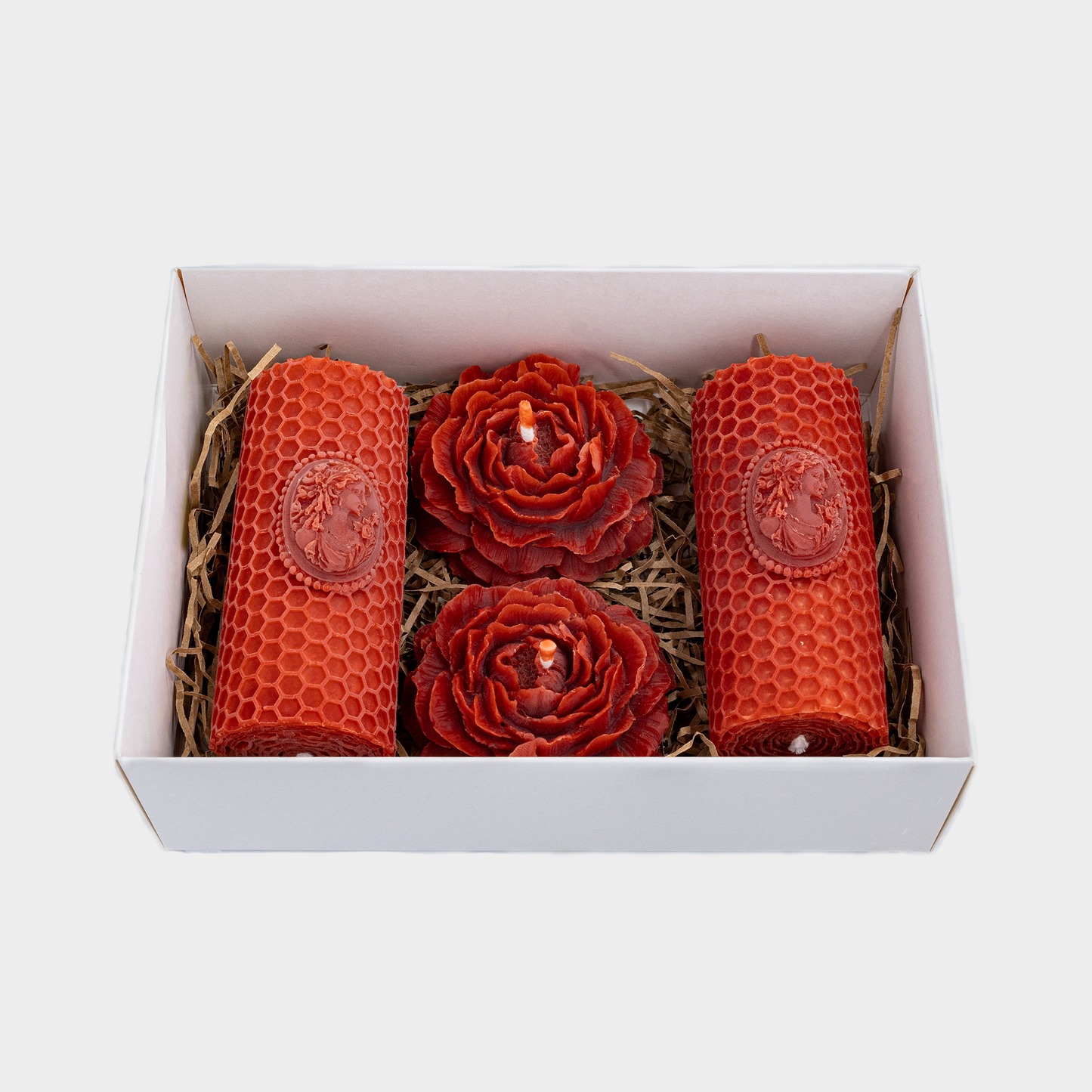 Beeswax candle set giftbox