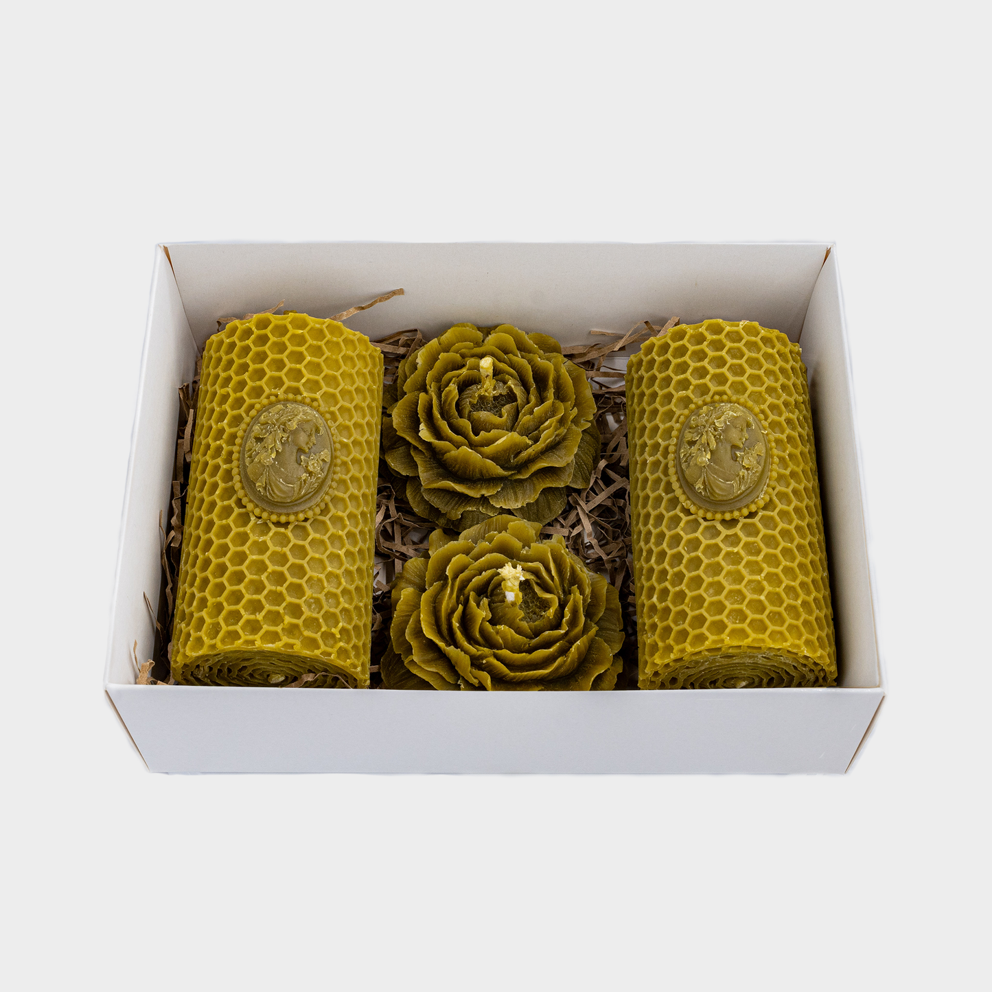 Beeswax candle set giftbox